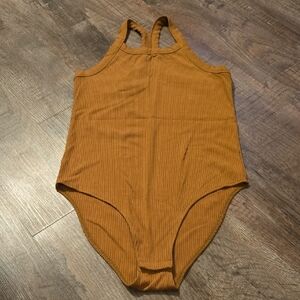 LOFT Women's Golden Brown Bodysuit